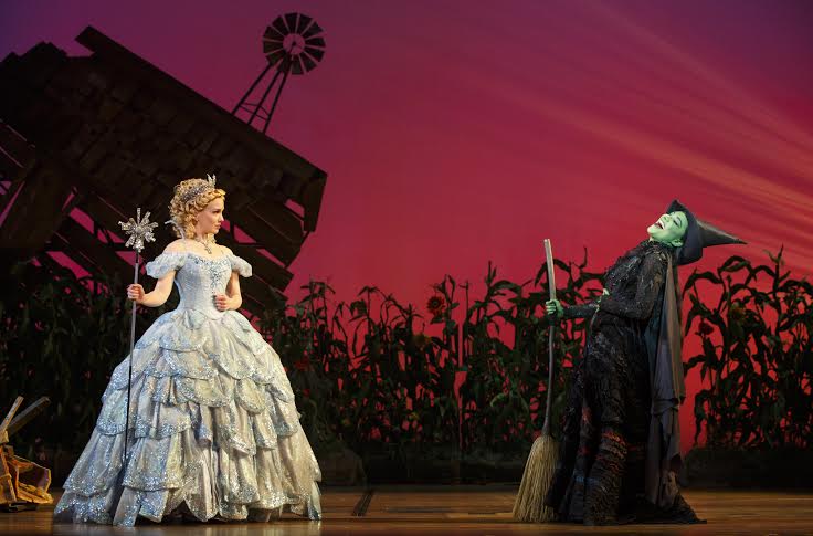 Kara Lindsay and Laurel Harris in the national tour of Wicked. Photo by Joan Marcus.