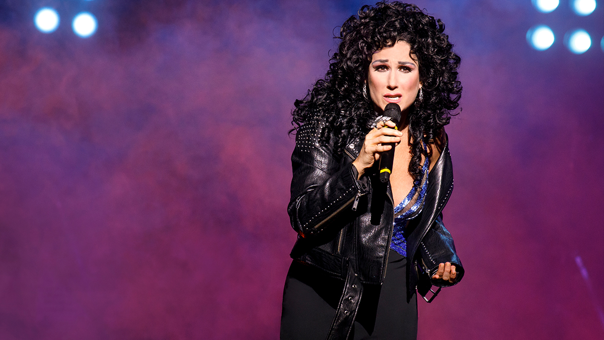 Stephanie J. Block in <i>The Cher Show</i> on Broadway. Photo by Joan Marcus.