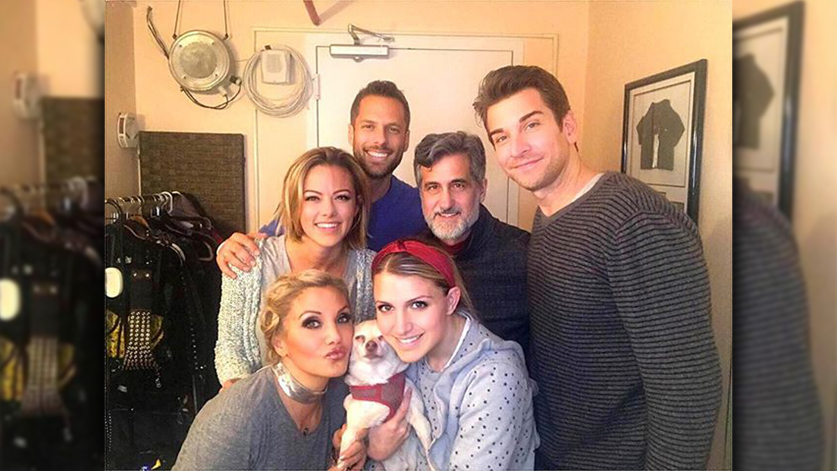Orfeh, Andy Karl, and the OG Bruiser from Legally Blonde the Musical
