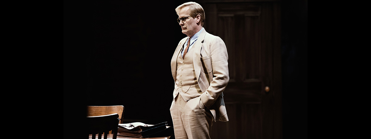 Jeff Daniels as Atticus Finch in the Broadway play To Kill a Mockingbird, written by Aaron Sorkin