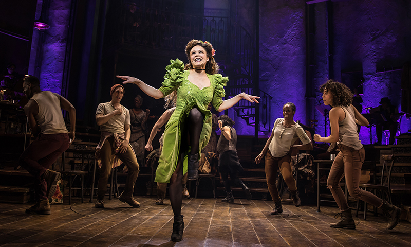 Amber Gray and the Broadway cast of <i>Hadestown</i>. Photo by Matthew Murphy.