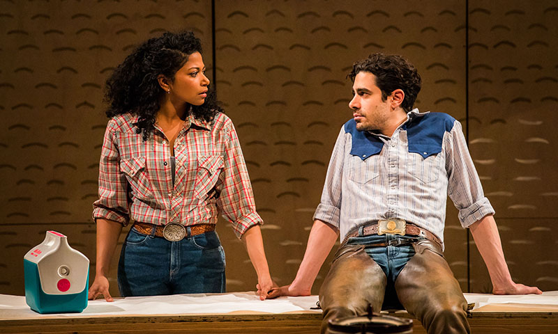 Rebecca Naomi Jones and Damon Daunno in <i>Oklahoma!</i> Photo by Little Fang.