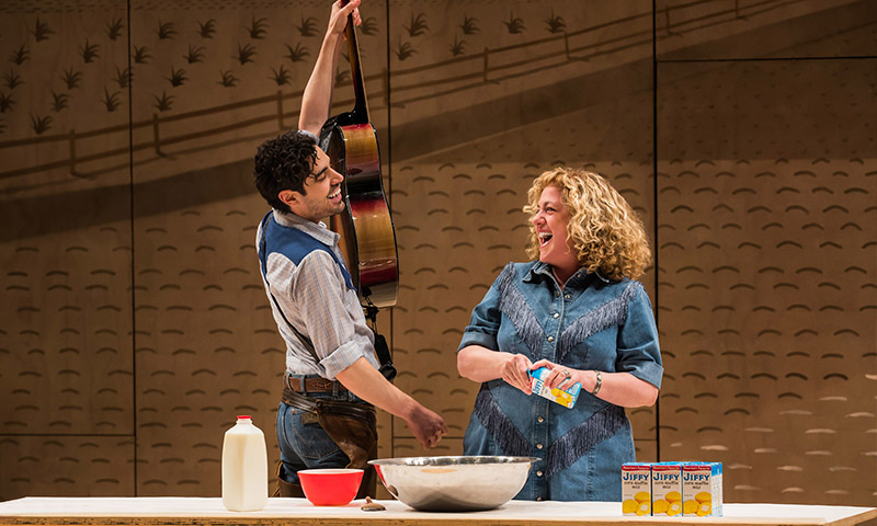 Damon Daunno and Mary Testa in <i>Oklahoma!</i> Photo by Little Fang.