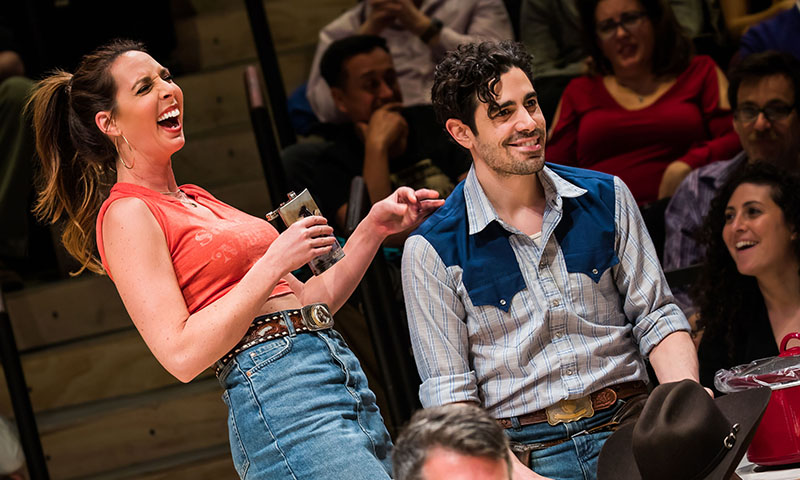 Mallory Portnoy and Damon Daunno in <i>Oklahoma!</i> Photo by Little Fang.