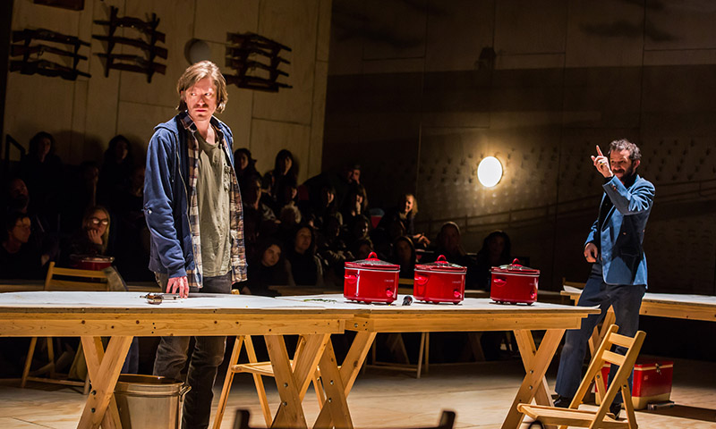 Patrick Vaill and Will Brill in <i>Oklahoma!</i> Photo by Little Fang.