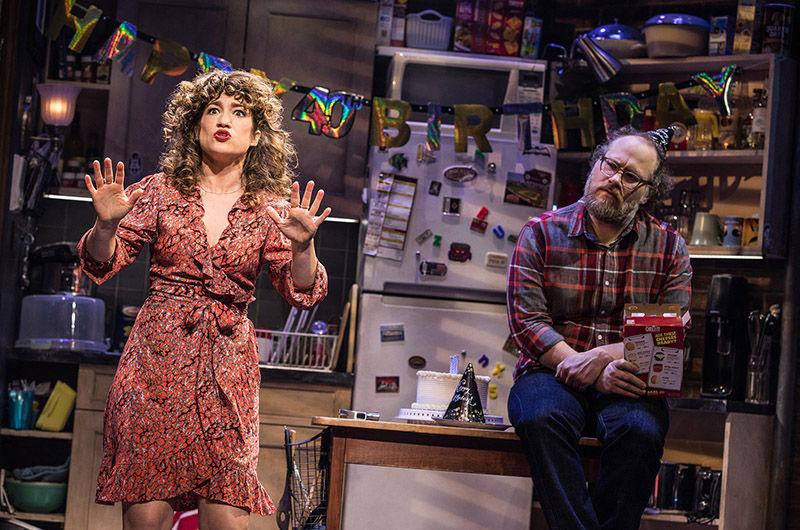 Sarah Stiles and Andy Grotelueschen in <i>Tootsie</i>. Photo by Matthew Murphy.