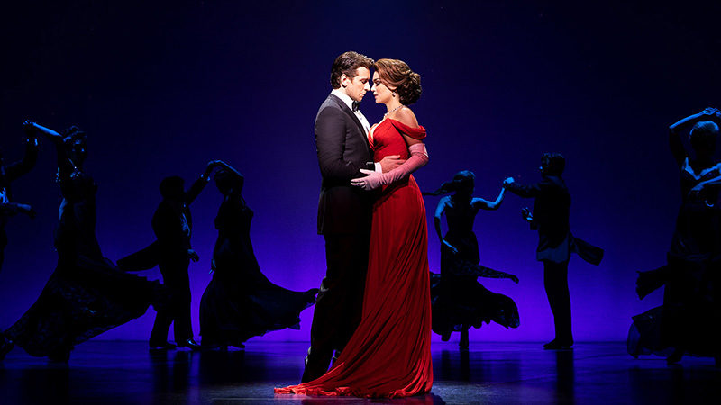 Andy Karl and Samantha Barks in the Broadway production of Pretty Woman: The Musical