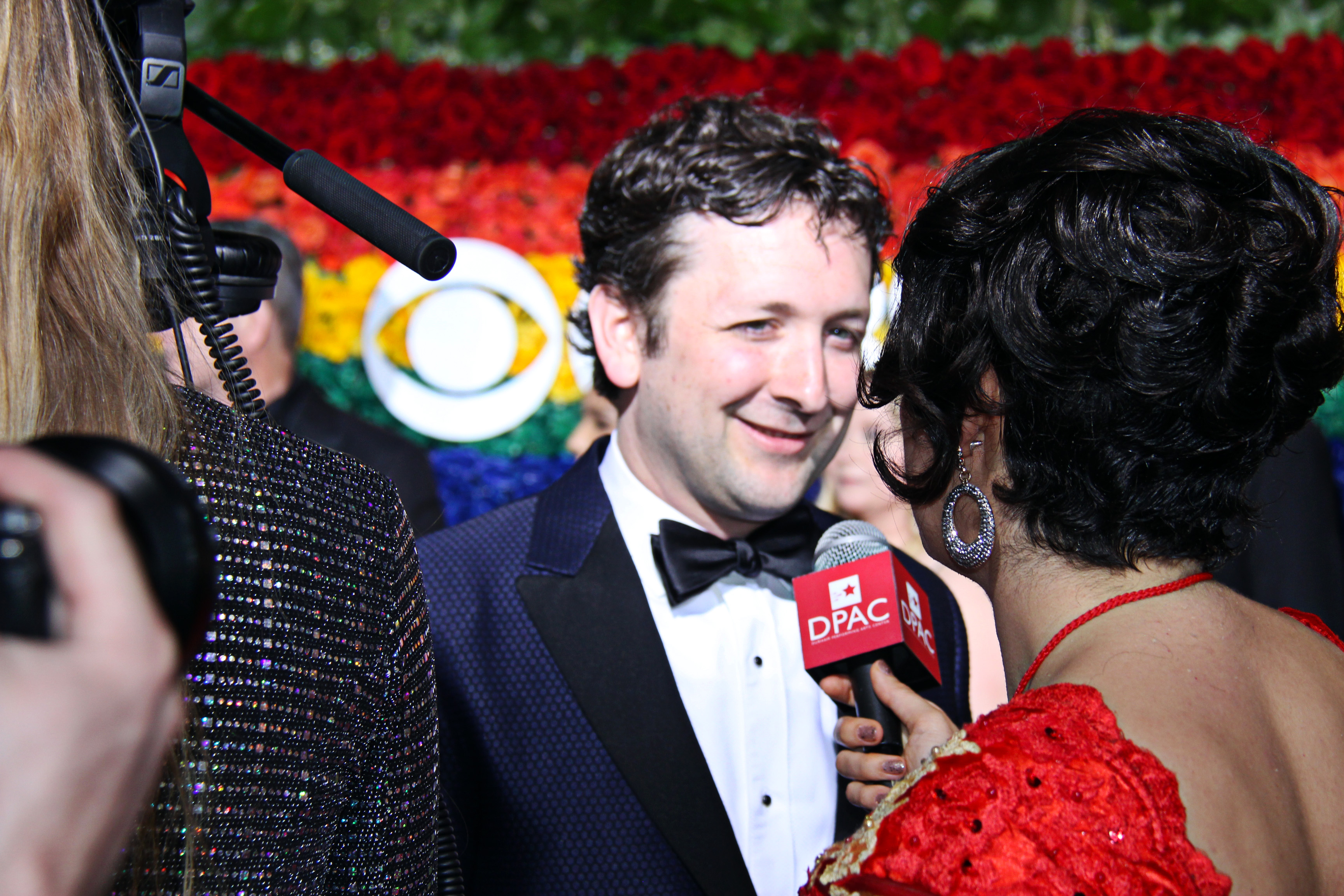 Bradley King from <i>Hadestown</i> on the red carpet. Photo by Broadway Direct.