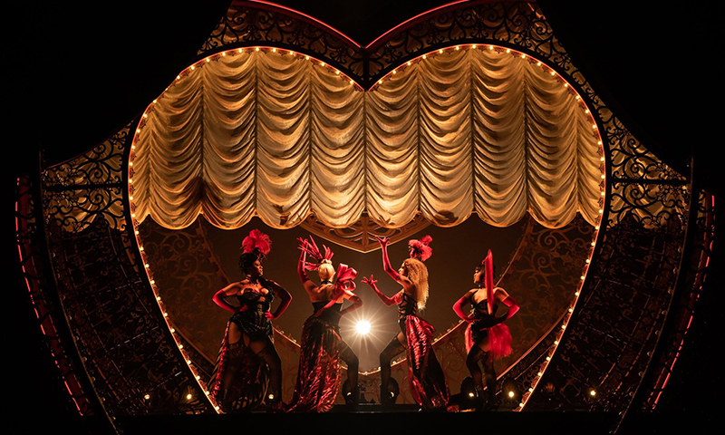The company of Moulin Rouge! The Musical. Photo by Matthew Murphy.