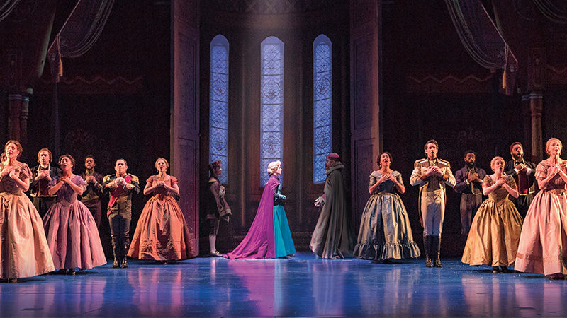 The cast of Frozen the Musical