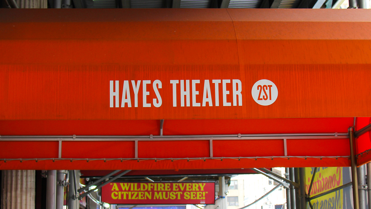 Hayes Theater Marquee