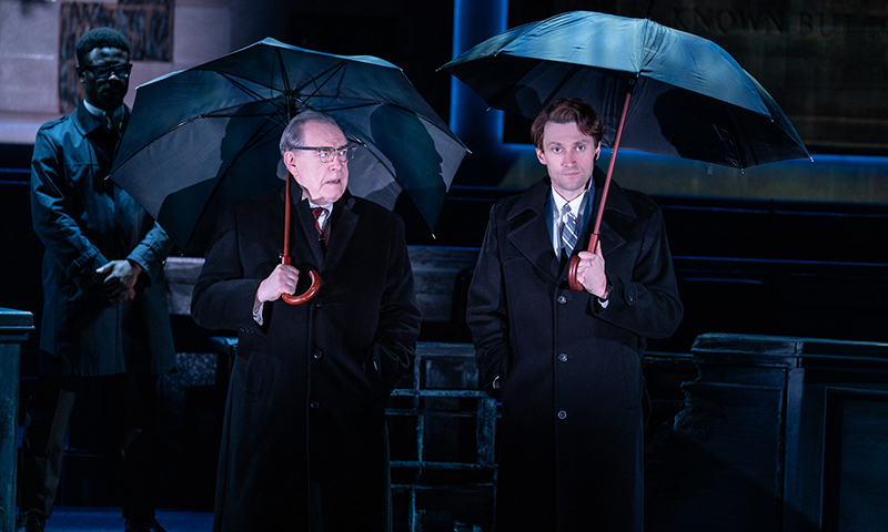 Marchant Davis, Brian Cox, and Bryce Pinkham in <i>The Great Society</i>. Photo by Evan Zimmerman.