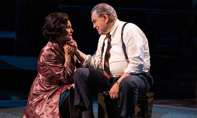 Barbara Garrick and Brian Cox in <i>The Great Society</i>. Photo by Evan Zimmerman.