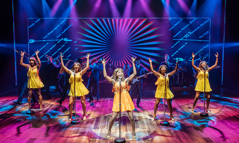 Adrienne Warren and the cast of <i>Tina - The Tina Turner Musical</i>. Photo by Manuel Harlan.