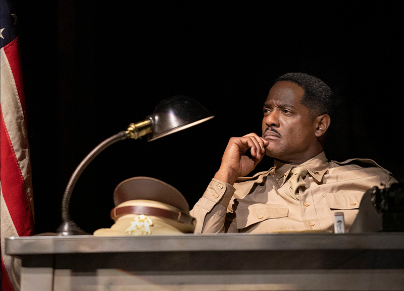 Blair Underwood in <i>A Soldier's Play</i>. Photo by Joan Marcus.