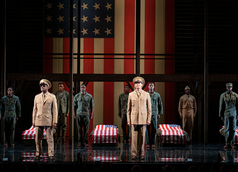 The cast of <i>A Soldier's Play</i>. Photo by Joan Marcus.
