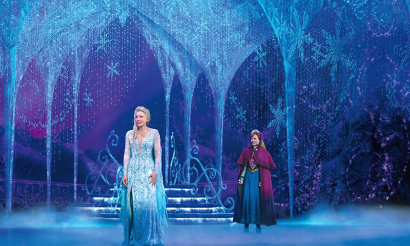 Caroline Bowman and Caroline Innerbichler in the national tour of <i>Frozen</i>. Photo by Deen van Meer.