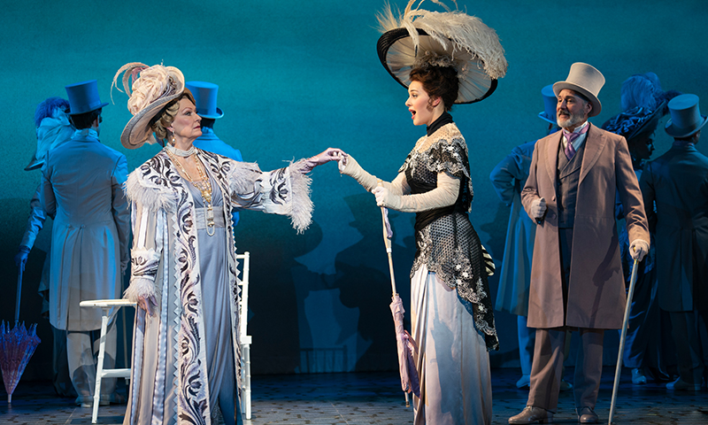 Leslie Alexander, Shereen Ahmed, and Kevin Pariseau in the national tour of <i>My Fair Lady</i>. Photo by Joan Marcus.