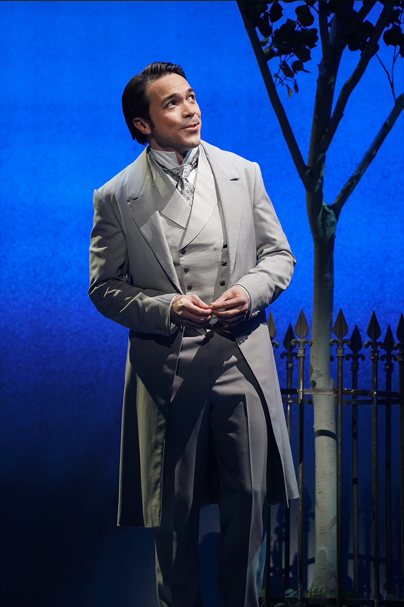 Sam Simahk in the national tour of <i>My Fair Lady</i>. Photo by Joan Marcus.