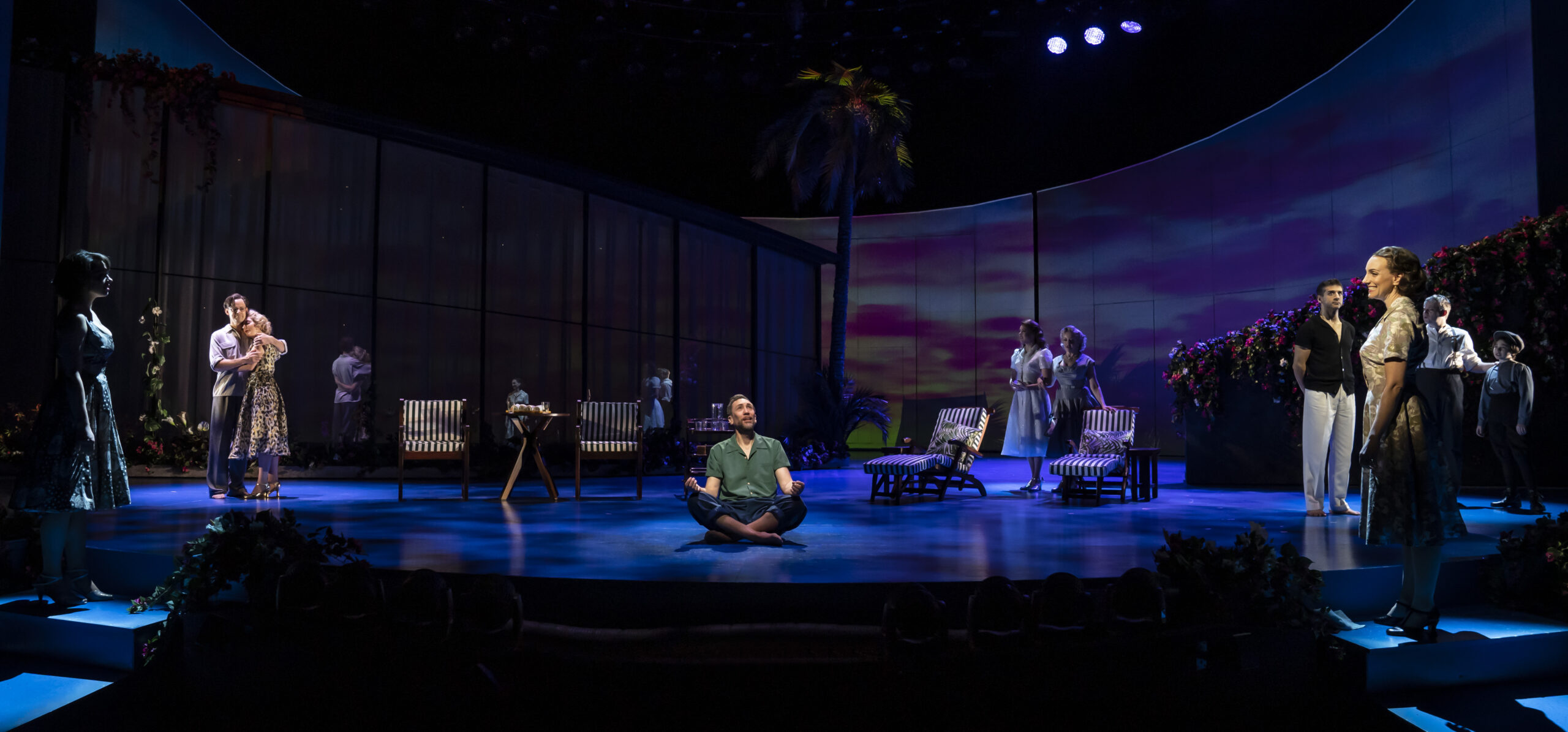 The cast of Lincoln Center Theater's <i>Flying Over Sunset</i>. Photo by Joan Marcus.