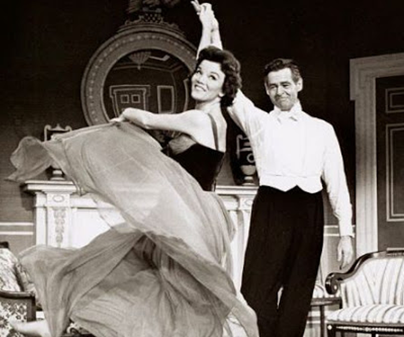 Robert Ryan and Nanette Fabray in the Broadway production of “Mr. President” 