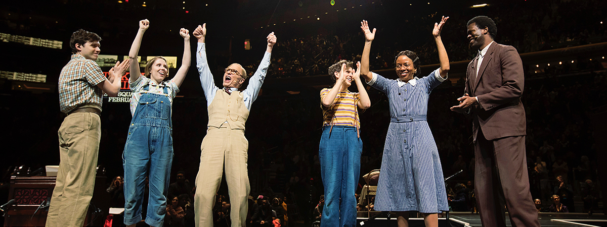 The cast of To Kill a Mockingbird at Madison Square Garden. Photo by Little Fang.