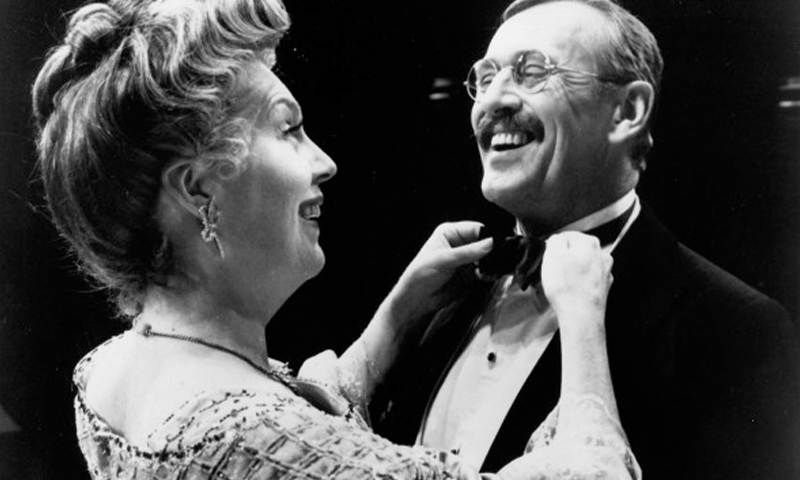 Beth Fowler and Len Cariou in the Broadway production of <i>Teddy & Alice</i>.