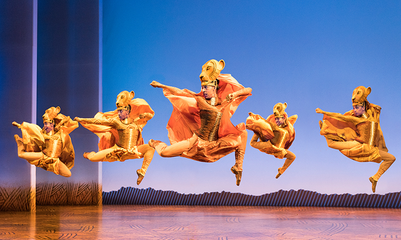 Lionesses Dance in <i>The Lion King</i> North American Tour. Photo by Deen van Meer.