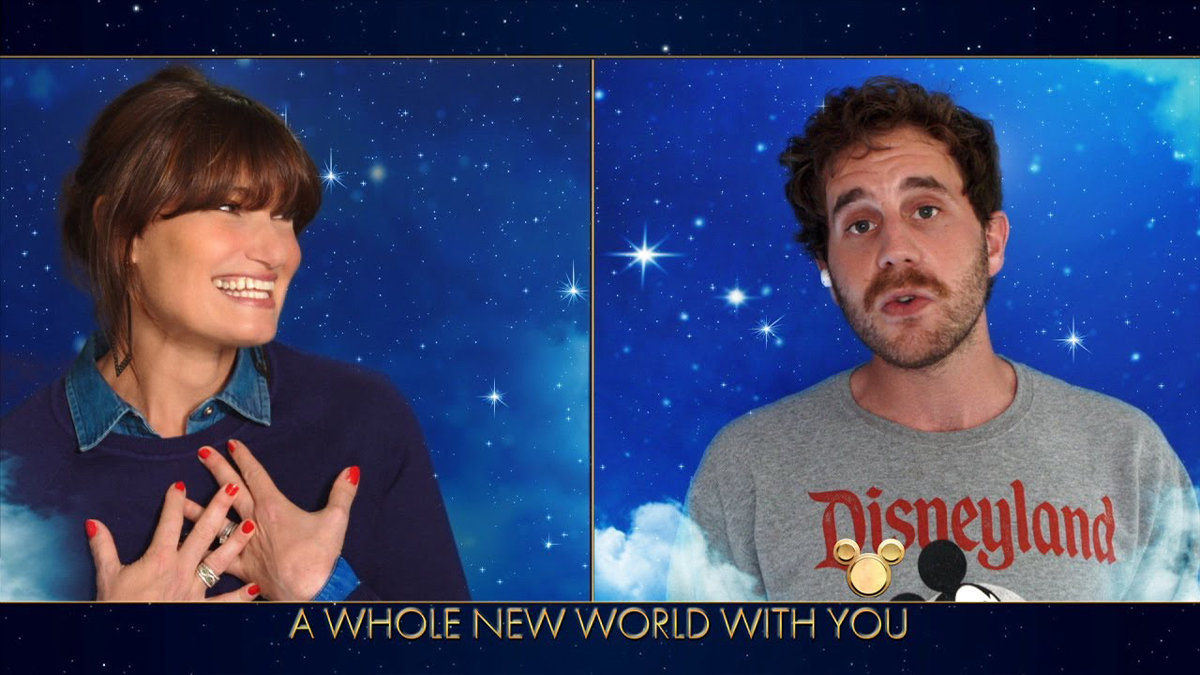 Idina Menzel and Ben Platt Sing A Whole New World