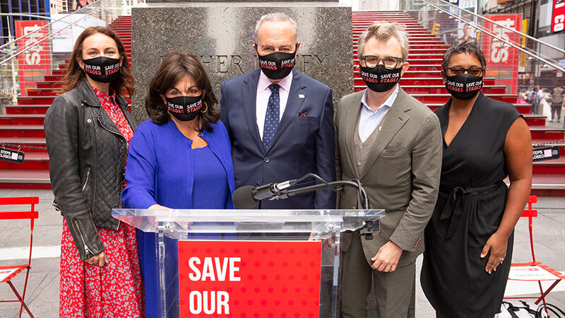 The Broadway League Joins Senator Schumer in Support of the Save Our Stages Act