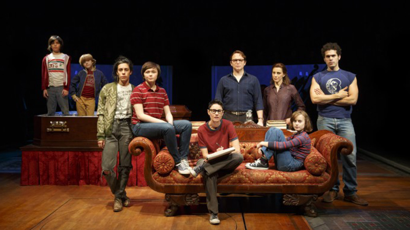 Original Broadway cast of <i>Fun Home</i>. Photo by Joan Marcus.
