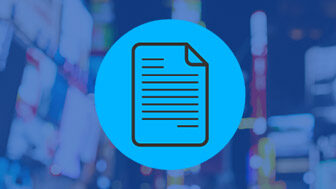 Document Icon on a blue background