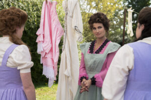 Charlotte Spencer, Idina Menzel and Maddie Baillio