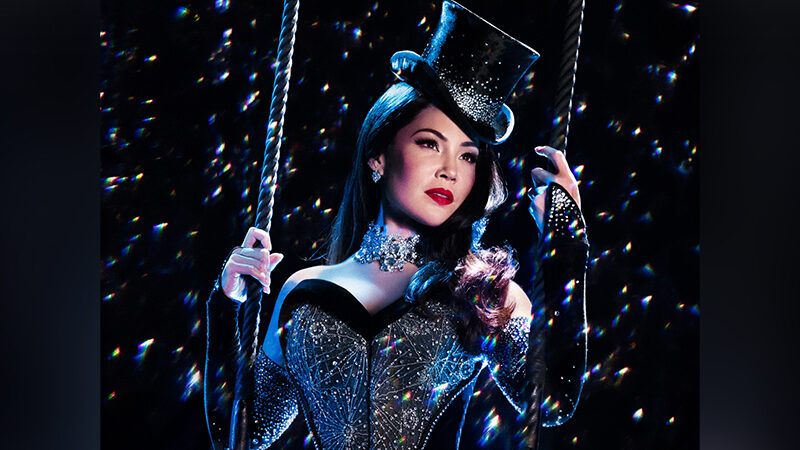 Natalie Mendoza as Satine in Moulin Rouge!