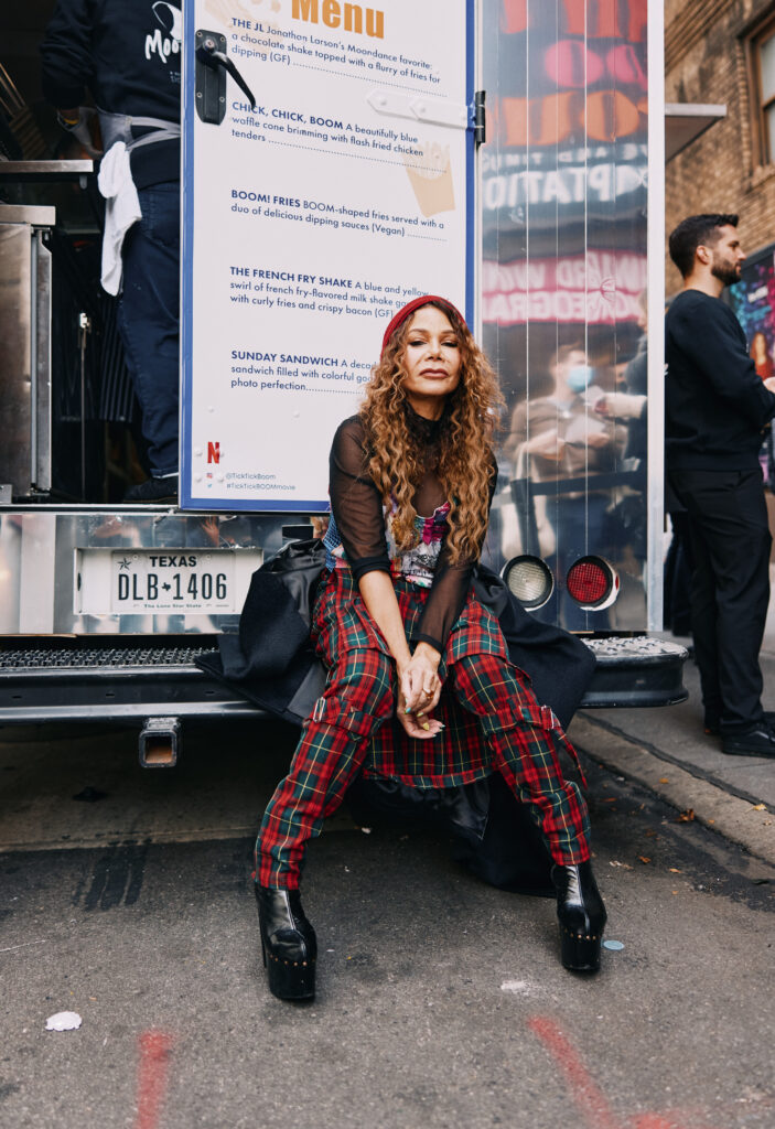 Daphne Rubin-Vega outside the Moondance Diner Food Truck. Photo by Emilio Madrid.