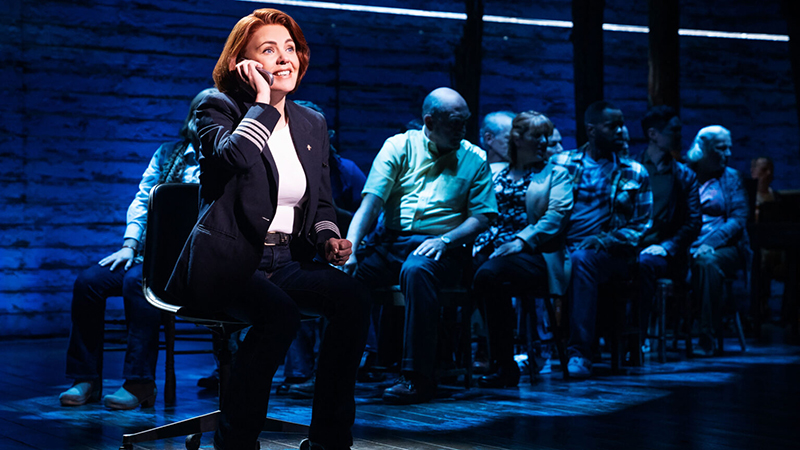 Rachel Tucker and the Company of Come From Away. Photo by Matthew Murphy.