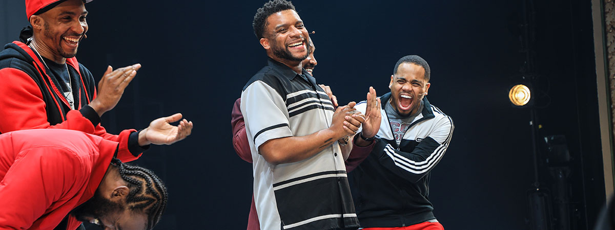 Luke James, Bjorn DuPaty, Keenan Scott II, and Tristan "Mack" Wilds. Photo by Tricia Baron.