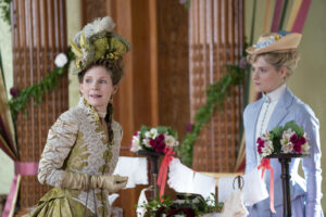 Kelli O'Hara and Louisa Jacobson in HBO's <i>The Gilded Age</i>. Photo by Alison Rosa for HBO.