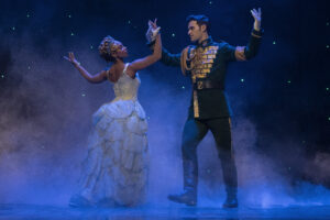 Brittney Johnson and Sam Gravitte in Wicked. Photo by Joan Marcus
