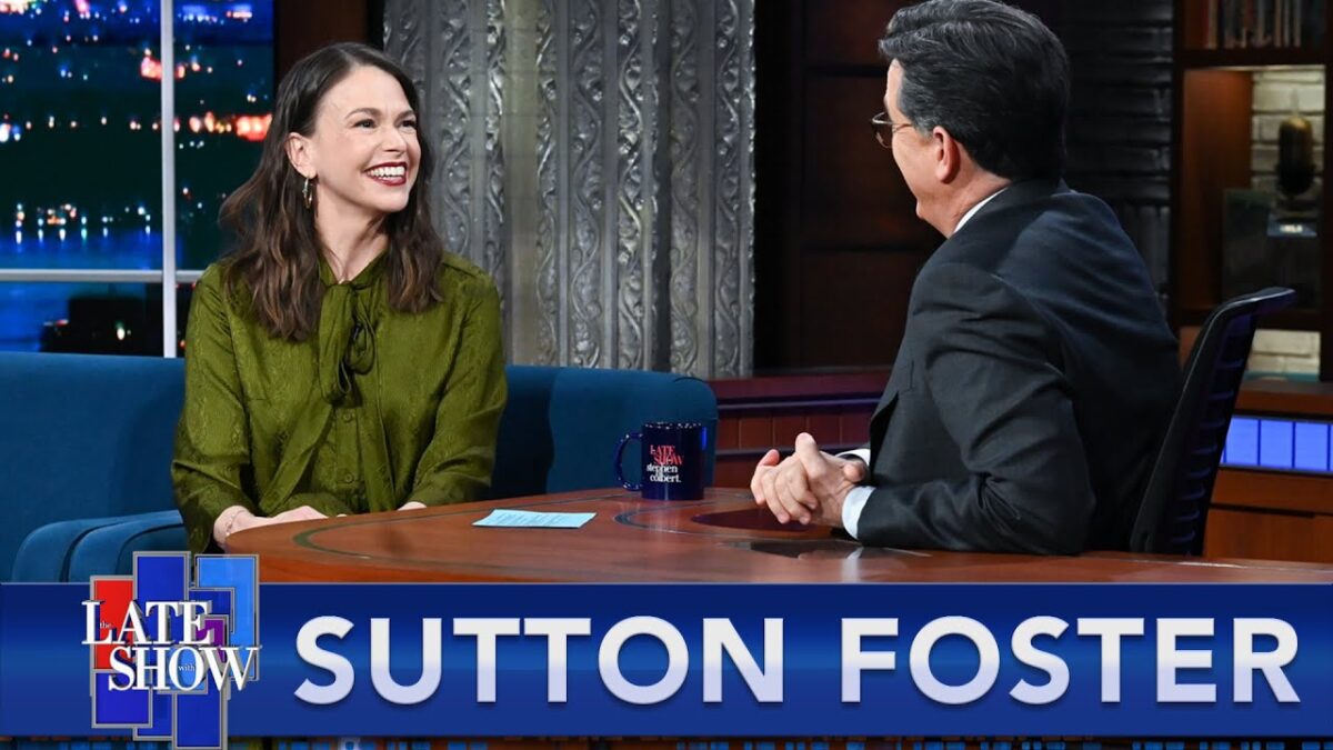 Sutton Foster on The Late Show