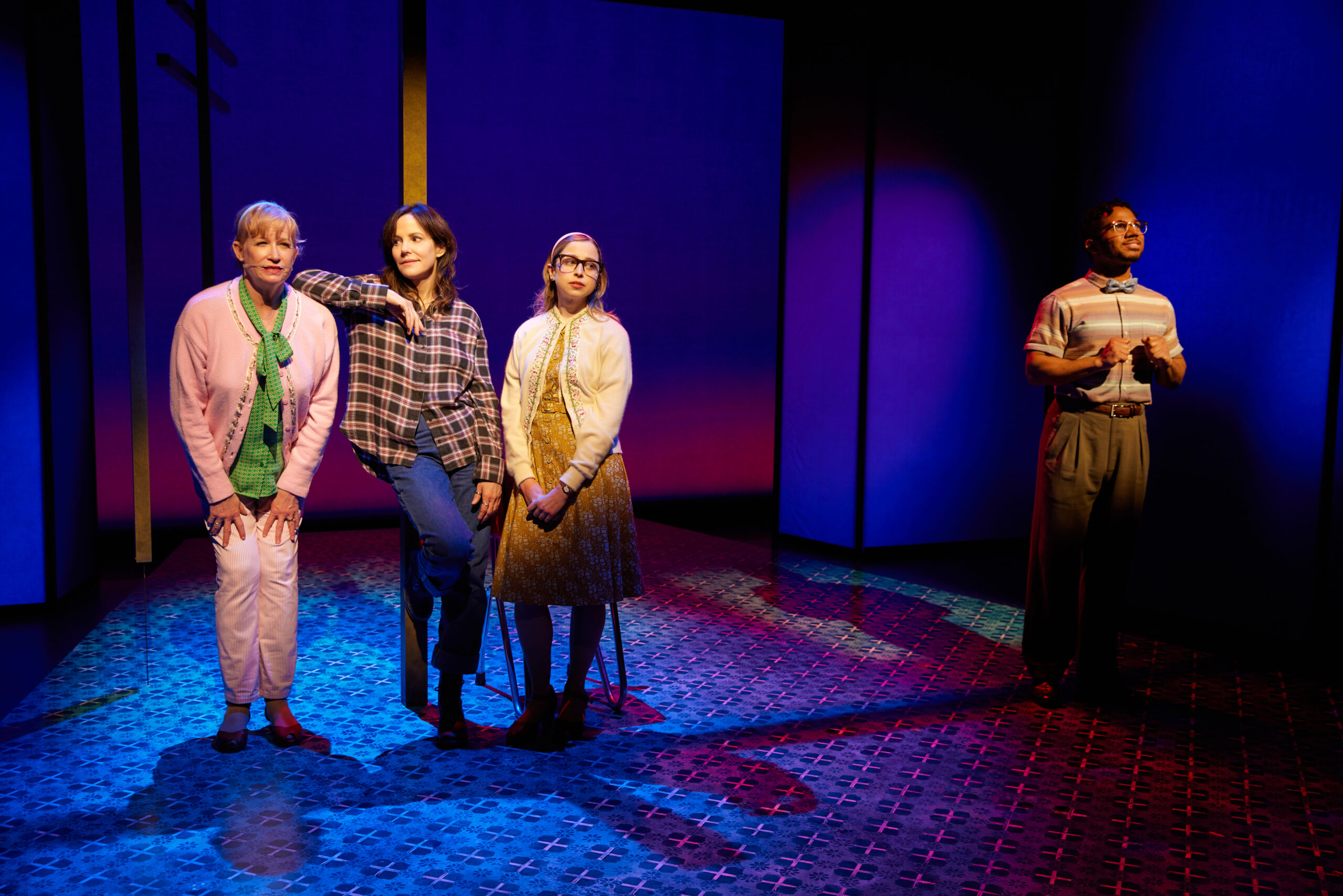 Johanna Day, Mary-Louise Parker, Alyssa May Gold, and Chris Myers in How I Learned to Drive. Photo by Jeremy Daniel.