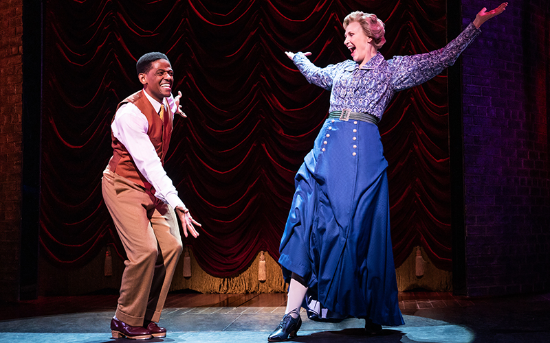 Jared Grimes and Jane Lynch in Funny Girl. Photo by Matthew Murphy.