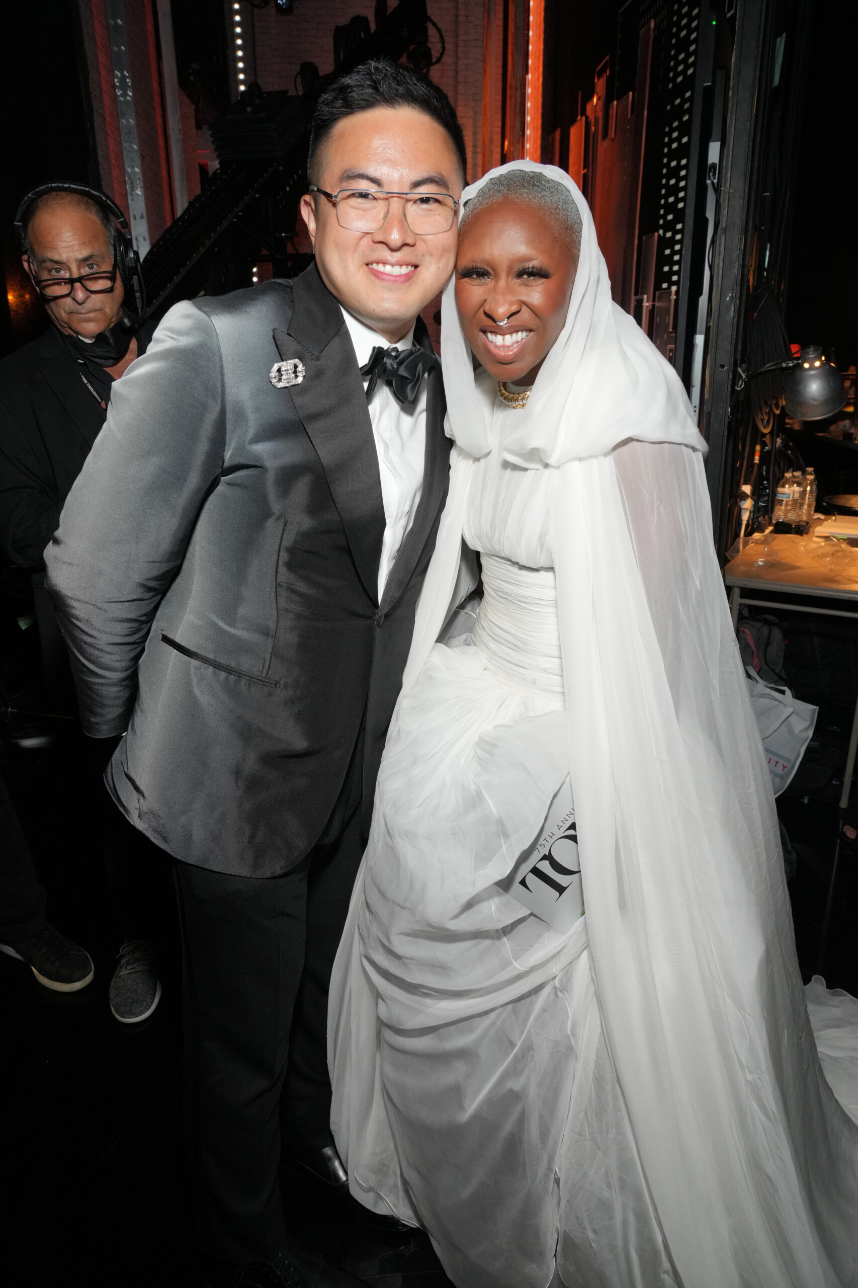 Bowen Yang and Cynthia Erivo at the 75th Annual Tony Awards. Photo by Kevin Mazur/Getty Images for Tony Awards Productions.