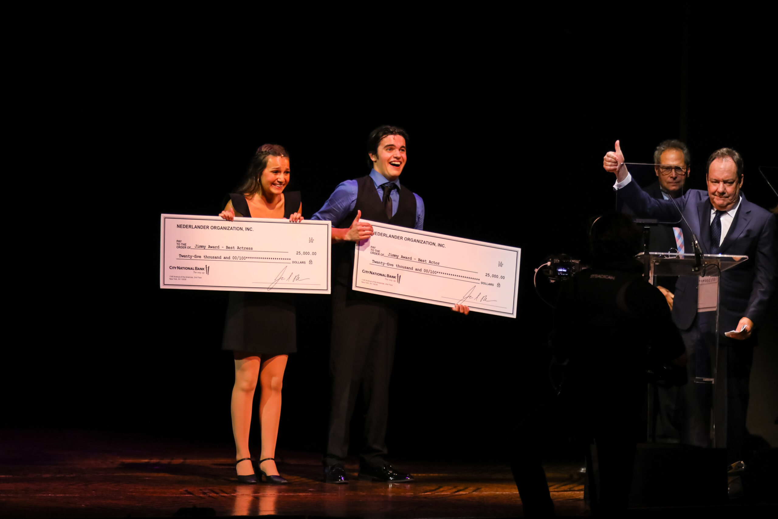 Kendall Becerra and Nicholas Barron at the Jimmy Awards. Photo by Full Out Creative. 