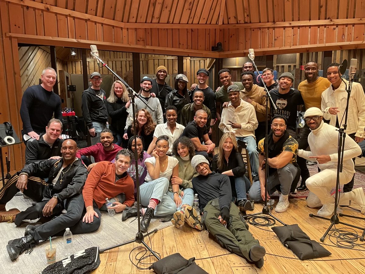 The cast and creatives of <i>MJ: The Musical.</i>