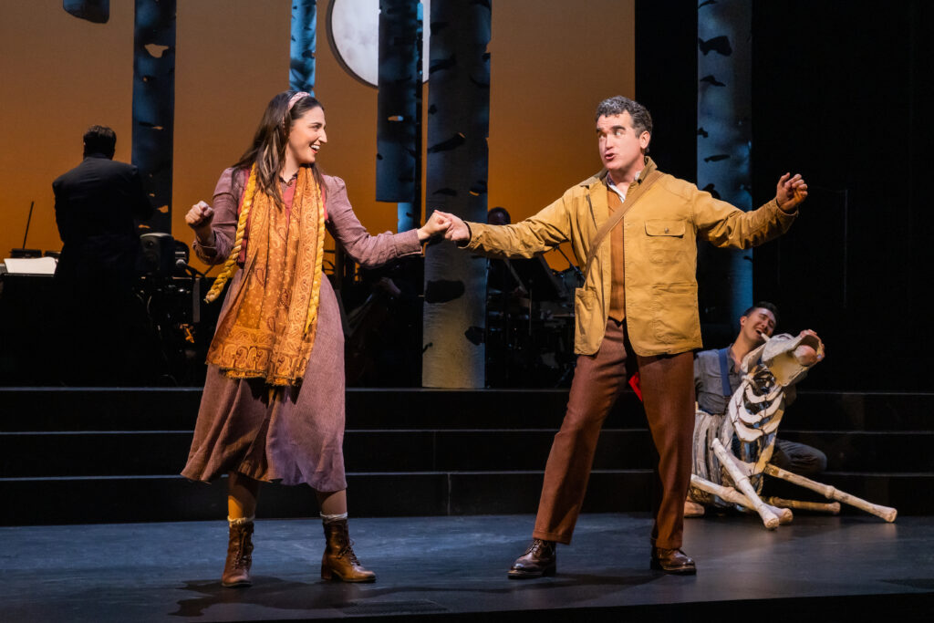 Sara Bareilles and Brian d'Arcy James in Into the Woods. Photo by Matthew Murphy and Evan Zimmerman for MurphyMade.