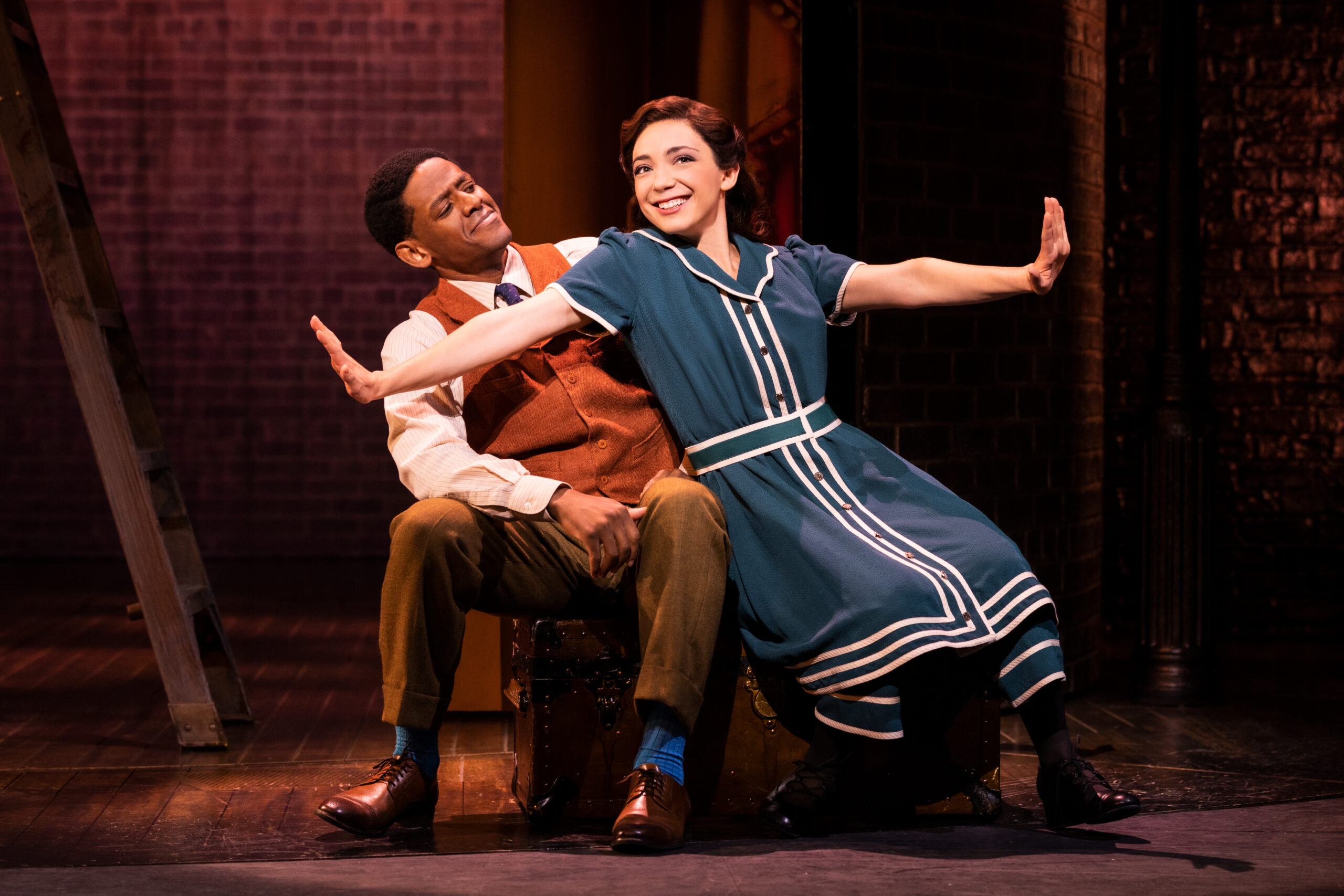 Jared Grimes and Julie Benko in Funny Girl. Photo by Evan Zimmerman for MurphyMade.