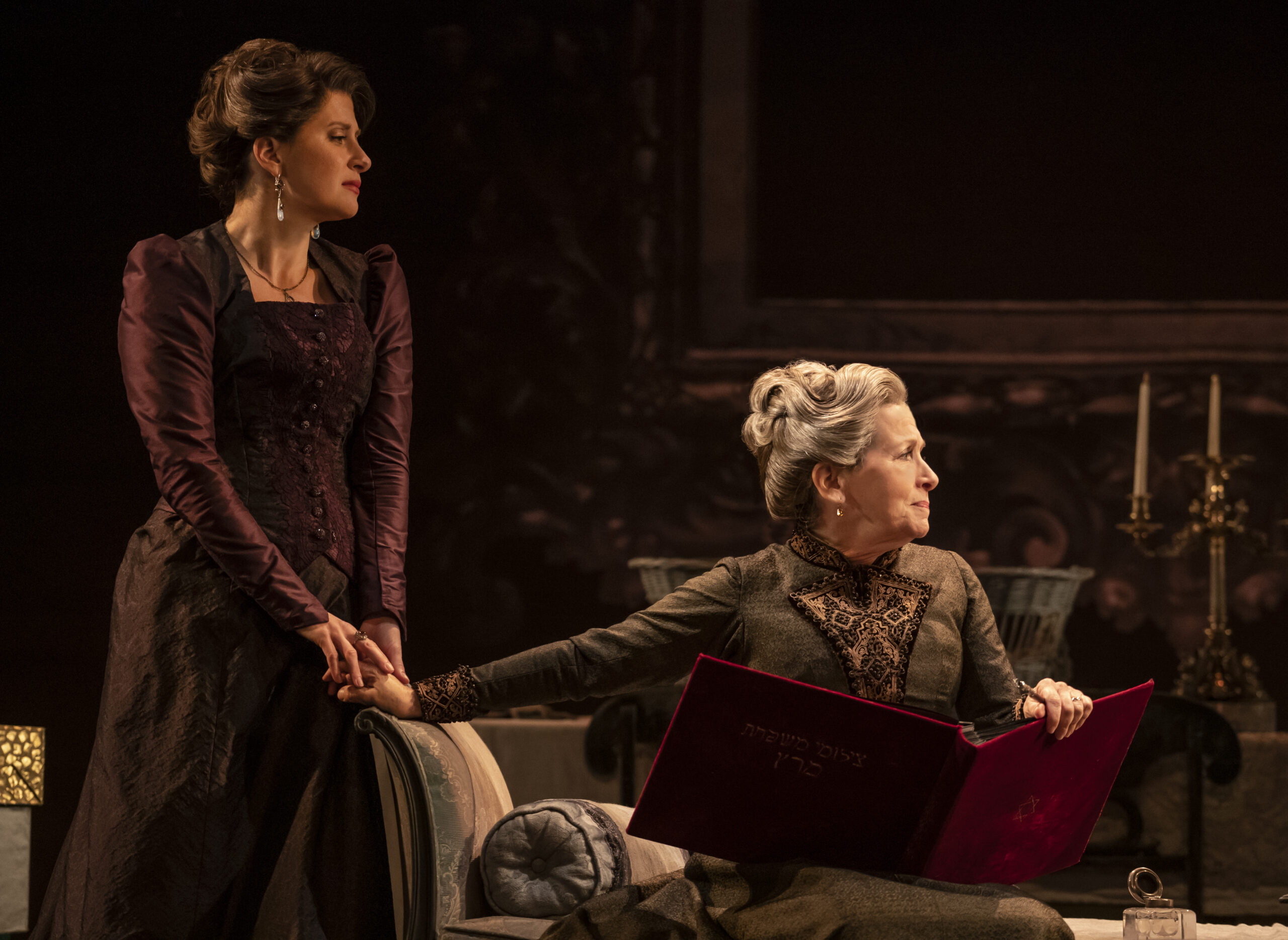 Caissie Levy and Betsy Aidem in Leopoldstadt. Photo by Joan Marcus.