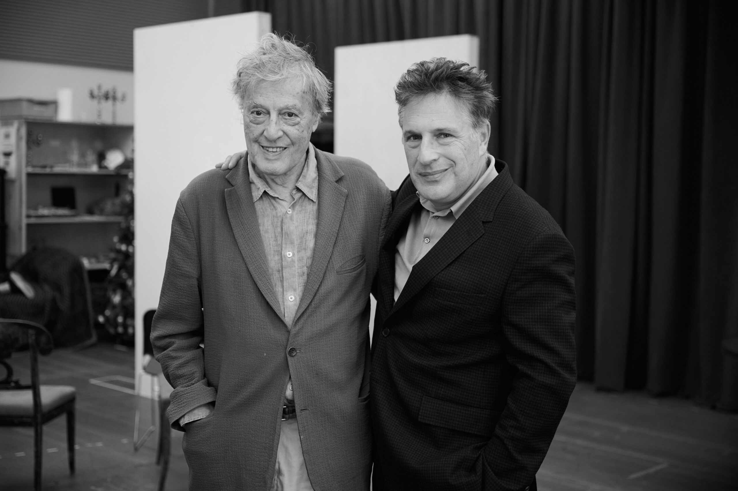 Tom Stoppard and Patrick Marber of Leopoldstadt. Photo by Jenny Anderson.