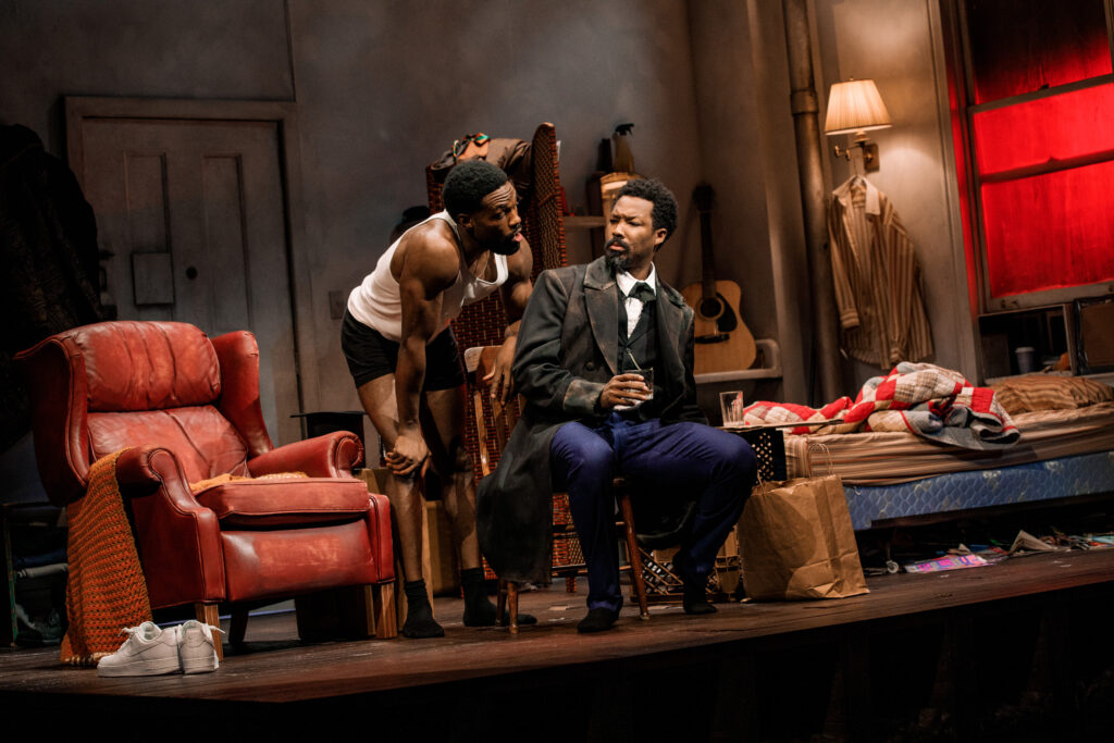 Yahya Abdul-Mateen II and Corey Hawkins in Topdog/Underdog. Photo by Marc J. Franklin.